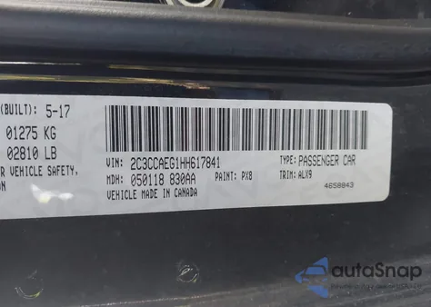 2017 Chrysler 300C from USA, damaged, VIN 2C3CCAEG1HH617841
